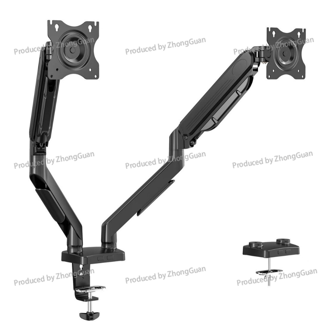 Dual Monitor Stand - Penyangga Monitor Lengan Ganda dengan Pegas