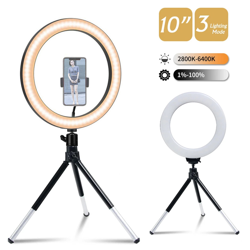 Webcam Ring Light - Lampu Cincin LED Fotografi Pencahayaan Dapat