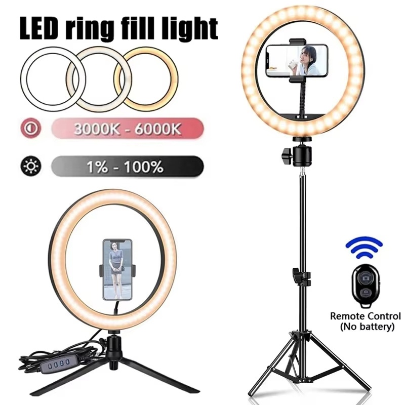 Webcam Ring Light - Lampu Selfie LED Ring Lighting Fotografi