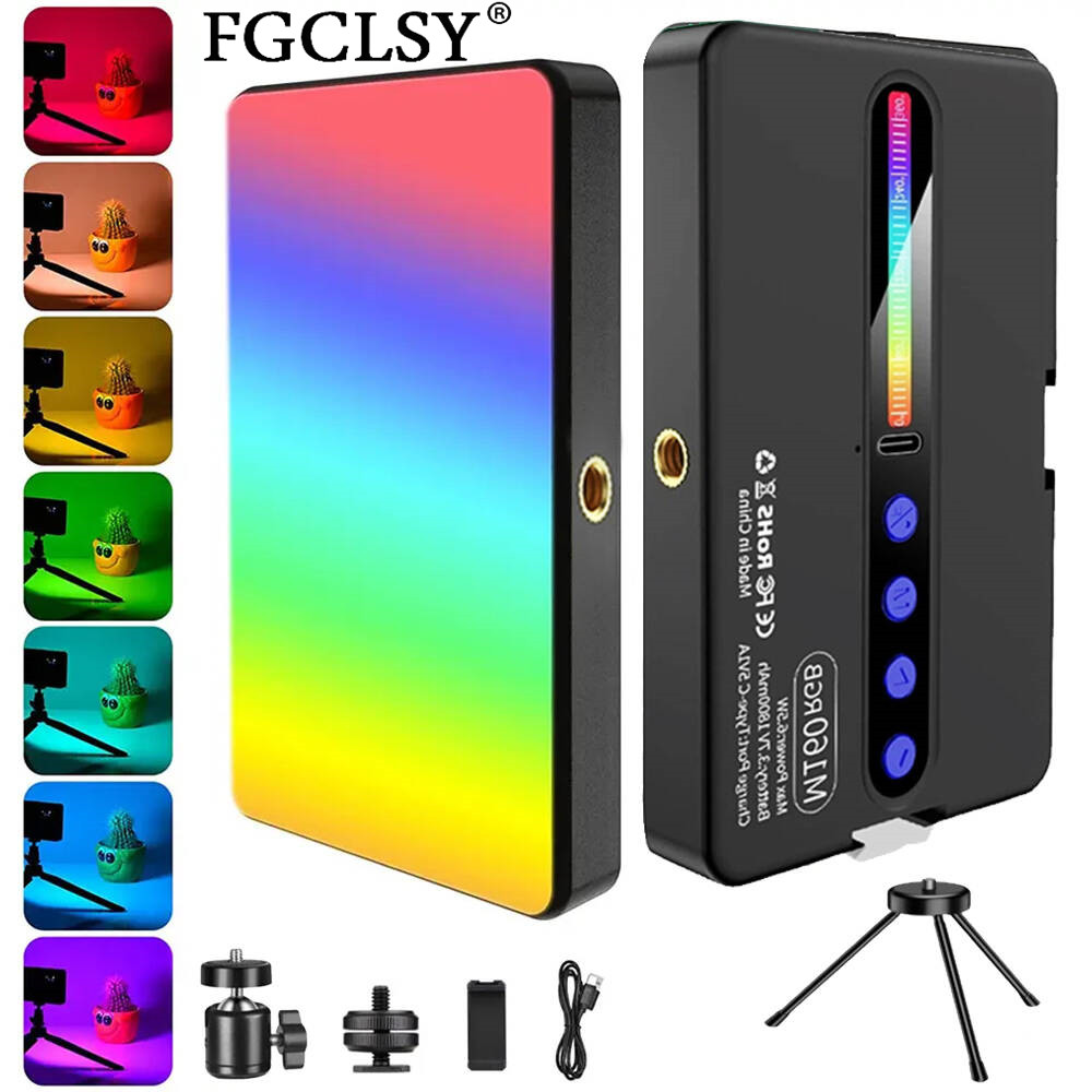 Webcam Ring Light - Lampu Kamera LED RGB Output Warna