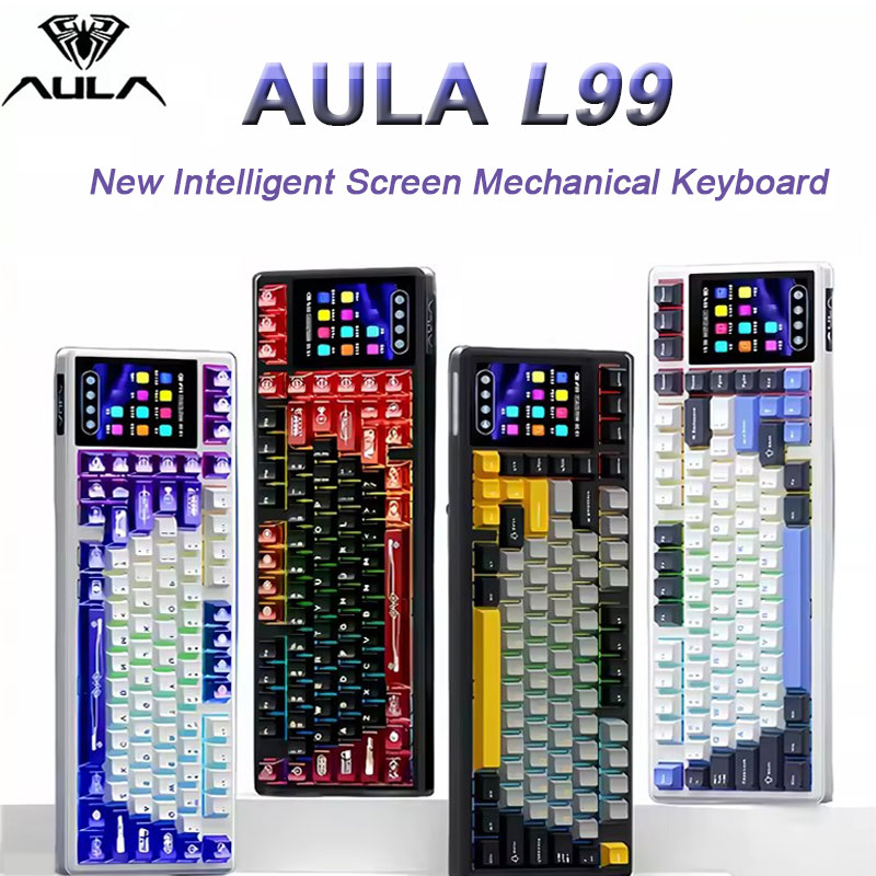 Esports Gaming Uk - AULA L99 Keyboard Gaming Layar Cerdas