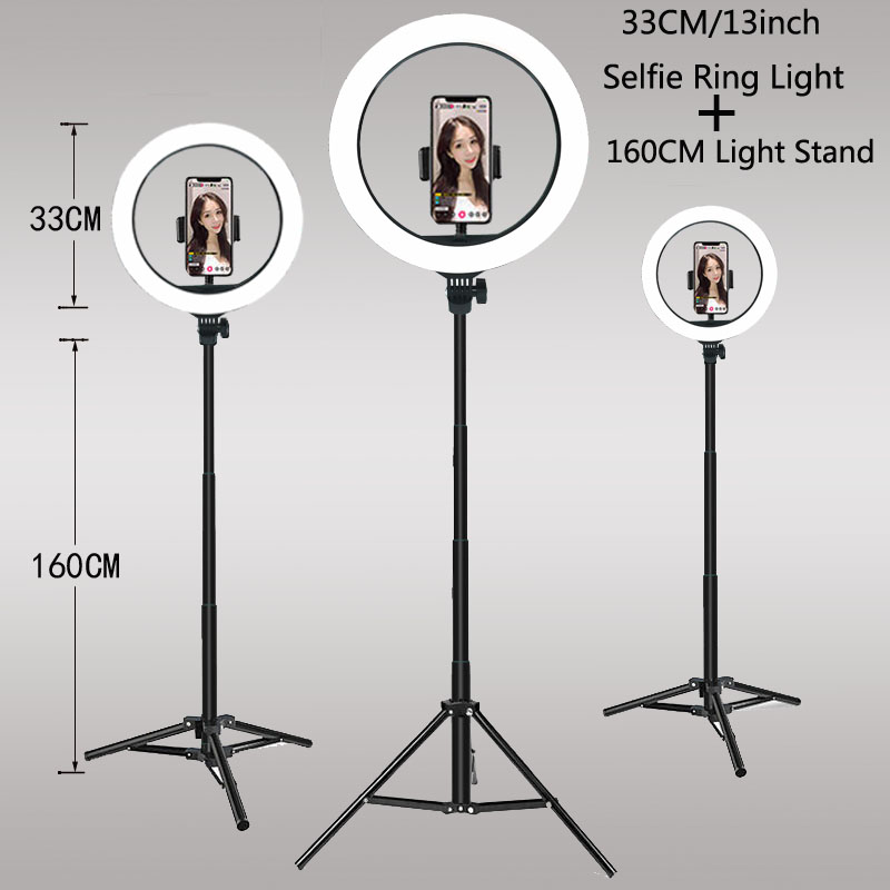 Webcam Ring Light - Lampu Ring LED 26 33CM dengan