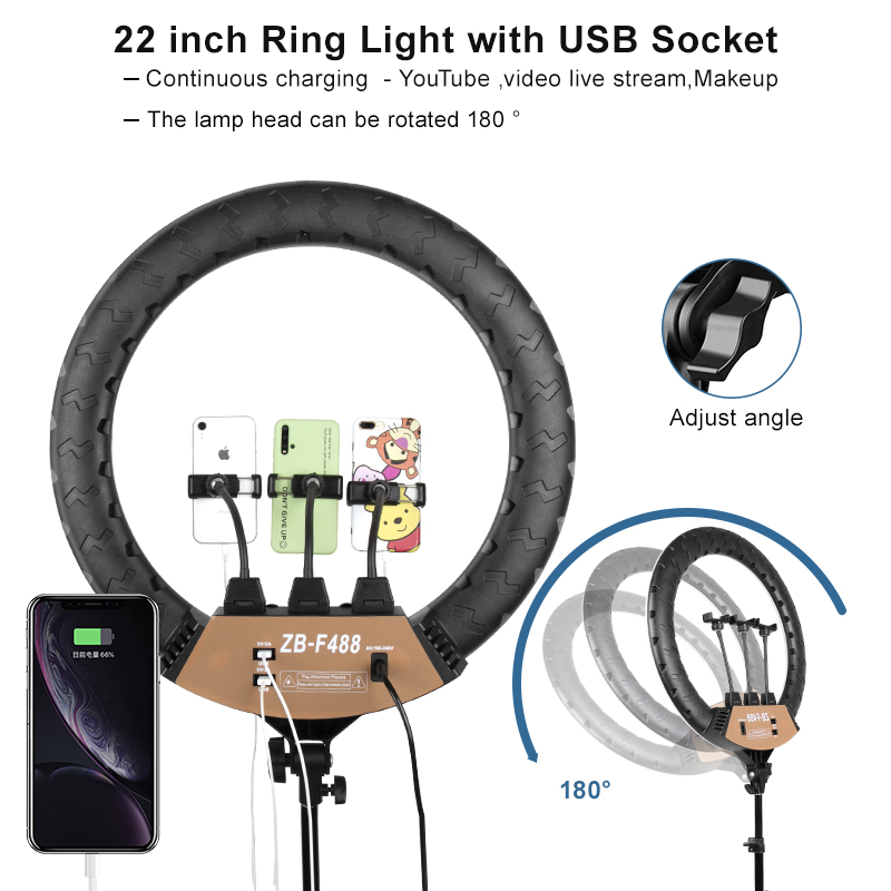 Lampu cincin 22 inci dapat dir - Webcam Ring Light ulasan dan harga