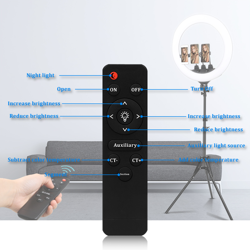 Lampu cincin 22 inci dapat dir - Webcam Ring Light ulasan dan harga