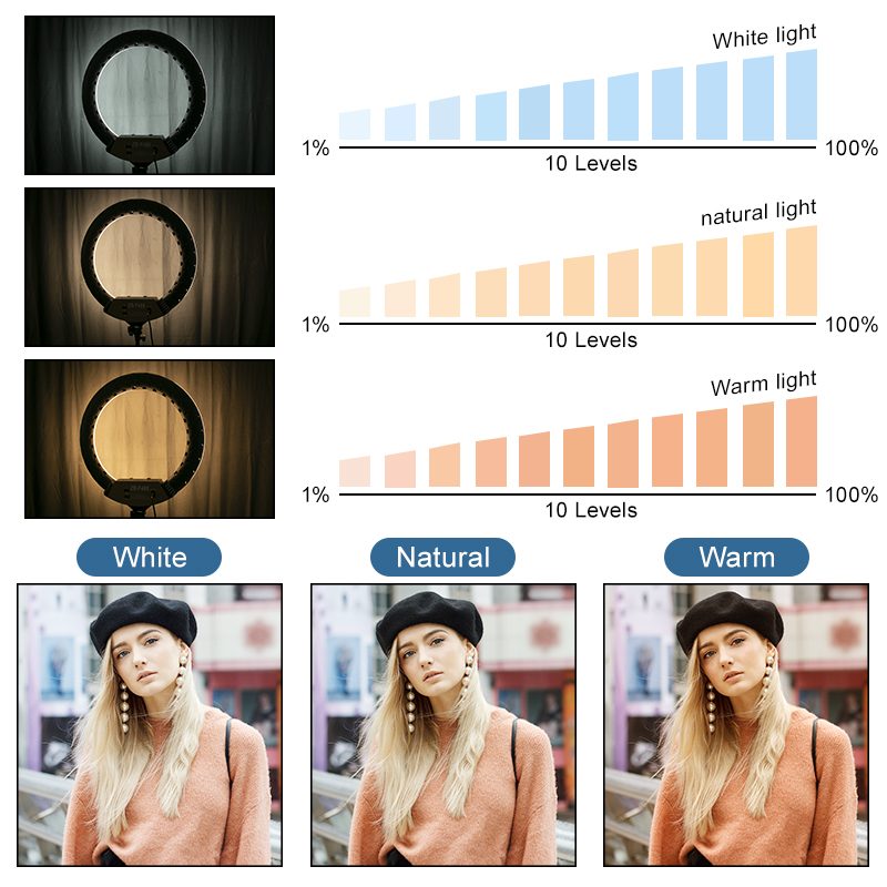 Lampu cincin 22 inci dapat dir - Webcam Ring Light ulasan dan harga