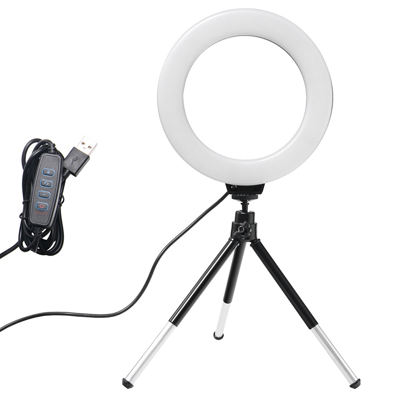 Lampu Ring 6 Inci dengan Tripo - Webcam Ring Light ulasan dan harga