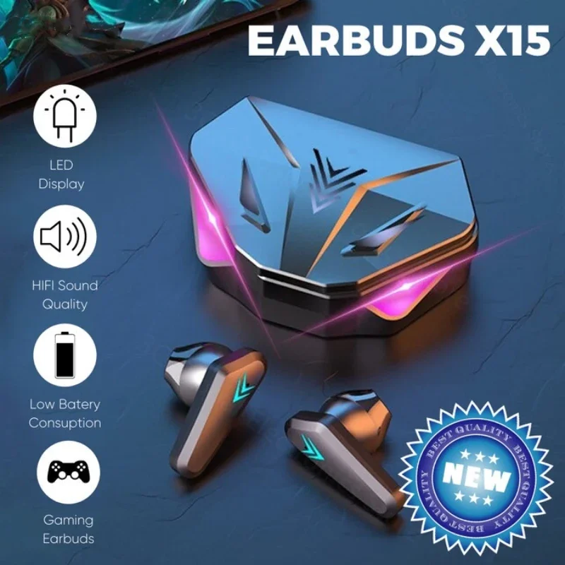 Earphone nirkabel TWS 2025, He - Esports Gaming Phone ulasan dan harga