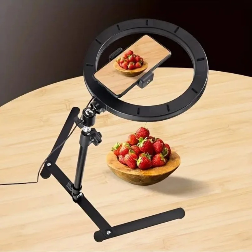 Penyangga Telepon di Atas Meja - Webcam Ring Light ulasan dan harga