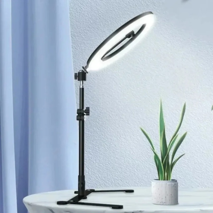 Penyangga Telepon di Atas Meja - Webcam Ring Light ulasan dan harga