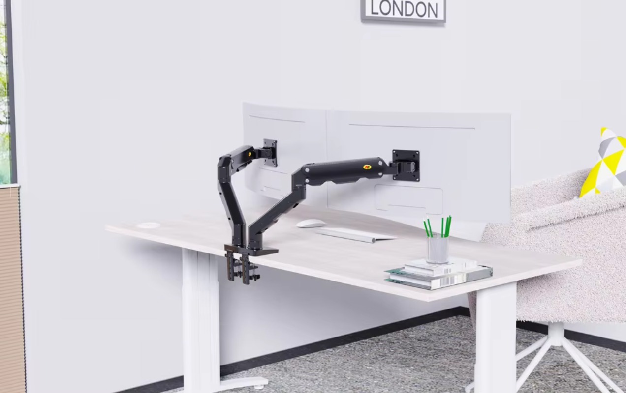 Dudukan Monitor G55 27-34 inci - Dual Monitor Stand ulasan dan harga