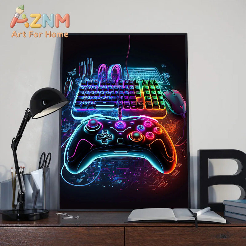 Poster Seni Dinding Gaming Neo - Esports Gaming Room ulasan dan harga
