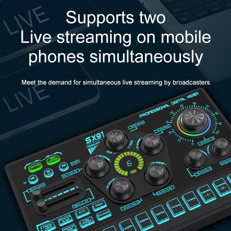 Mixer Audio SX91 48V dengan Pe - Esports Gaming Bundle ulasan dan harga