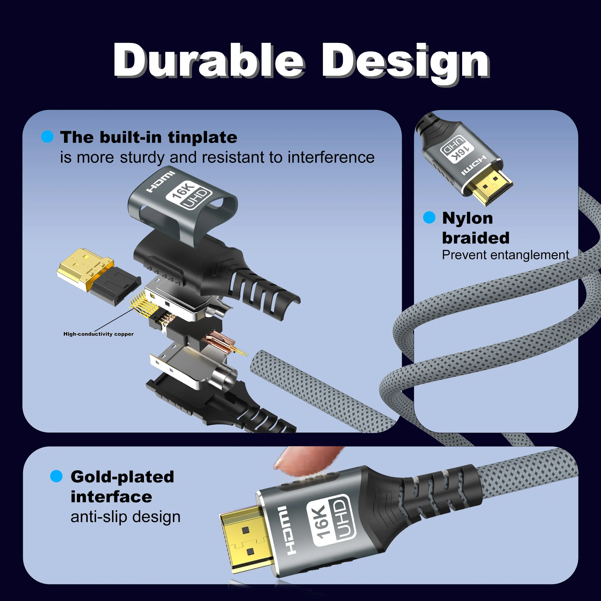 Kabel HDMI 2.2/2.1/2.0 16K@60H - Esports Gaming Bundle ulasan dan harga