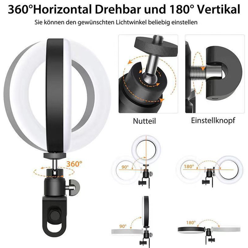 Lampu Video LED 16cm dengan St - Webcam Ring Light ulasan dan harga