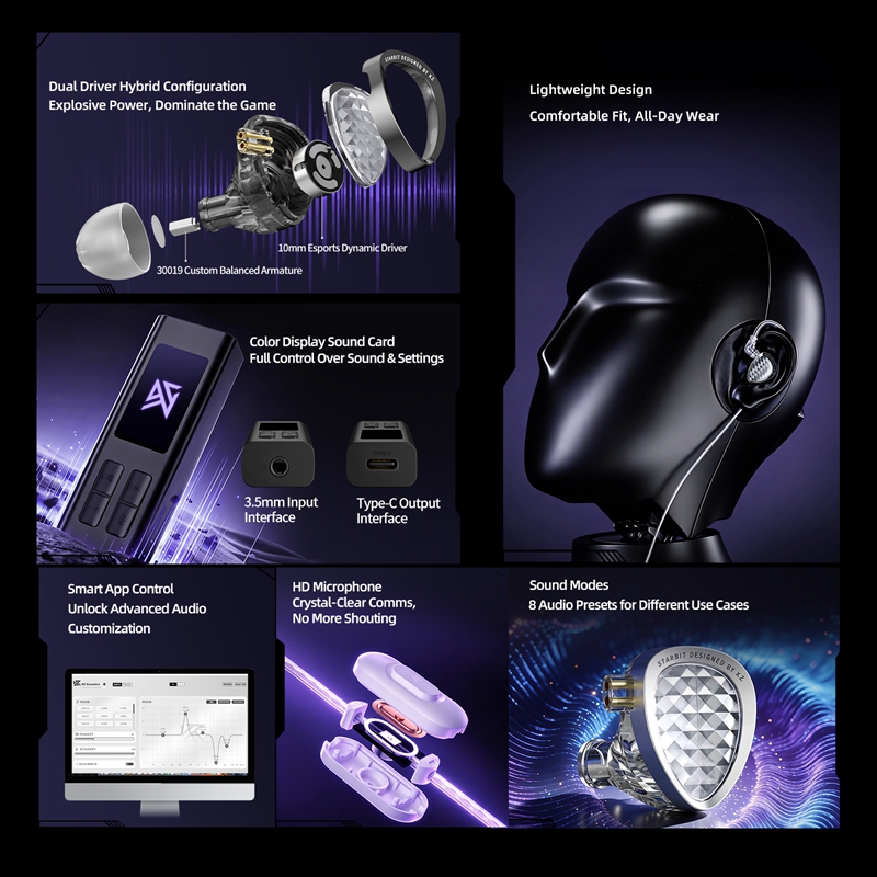 KZ Starbit Earphone Gaming Ber - Esports Gaming Monitor ulasan dan harga