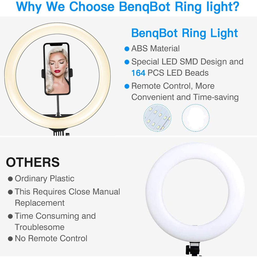 Lampu Ring LED 26 33CM dengan  - Webcam Ring Light ulasan dan harga